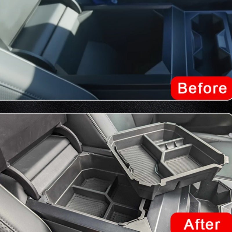 Double-layer Center Console Storage Tray for Cybertruck – aptesl