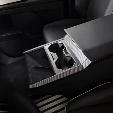 Glossy Dry Carbon Fiber Center Console Cup Holder for Cybertruck