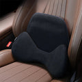 Black Ergonomic All Weather Alcantara Lumbar Support Pillow
