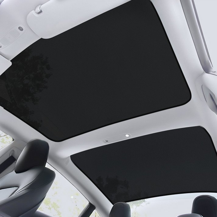 Front Rear Glass Roof Sunshade for Tesla Model 3