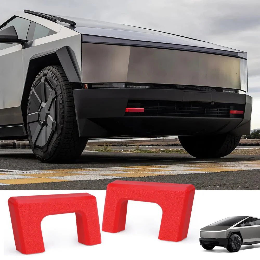 Red Front Tow Hook Covers for Cybertruck 
