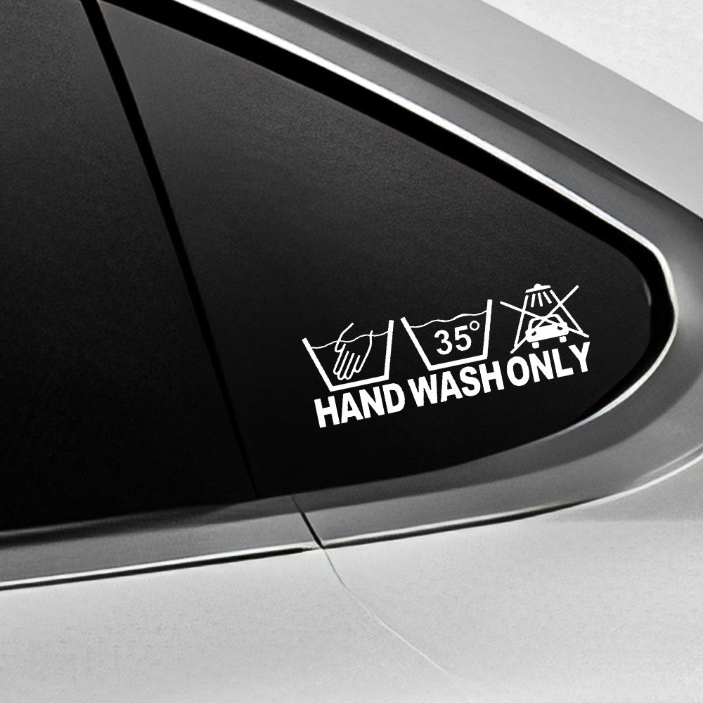 Hand Wash Only Car Body Stickers for Tesla