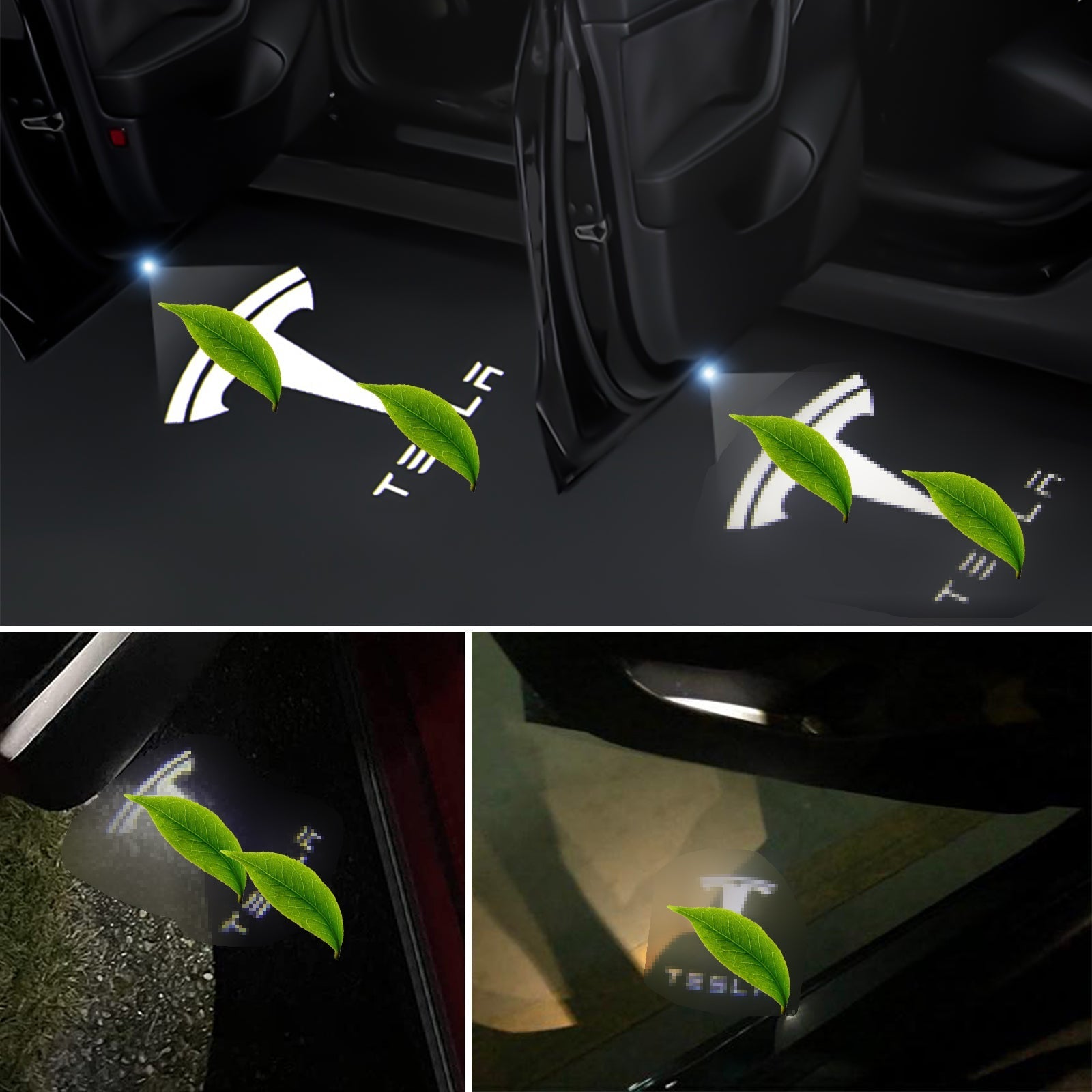 APTESL Tesla Puddle Lights | Model 3/Y/S/X LED Logo Projection, Easy ...