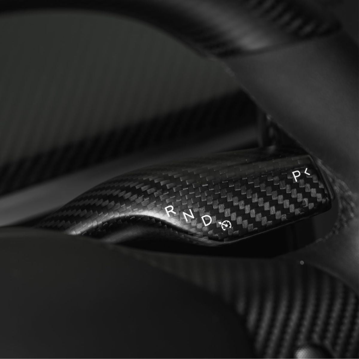 APTESL Model 3 / Y Stalks Turn Signal Cover - Dry Carbon Fiber Interior Mods