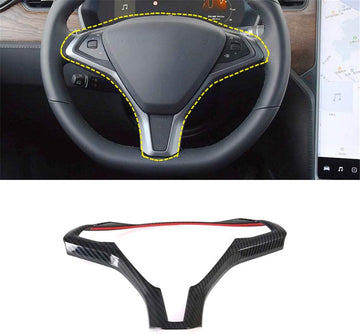 Real carbon fiber Steering Wheel Trim Cover for Tesla Model S/X 2012-2020