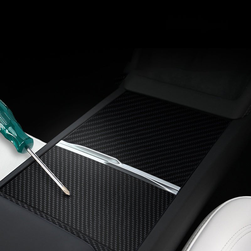 Real Carbon Panel Console Wrap for  Tesla Model 3 Highland