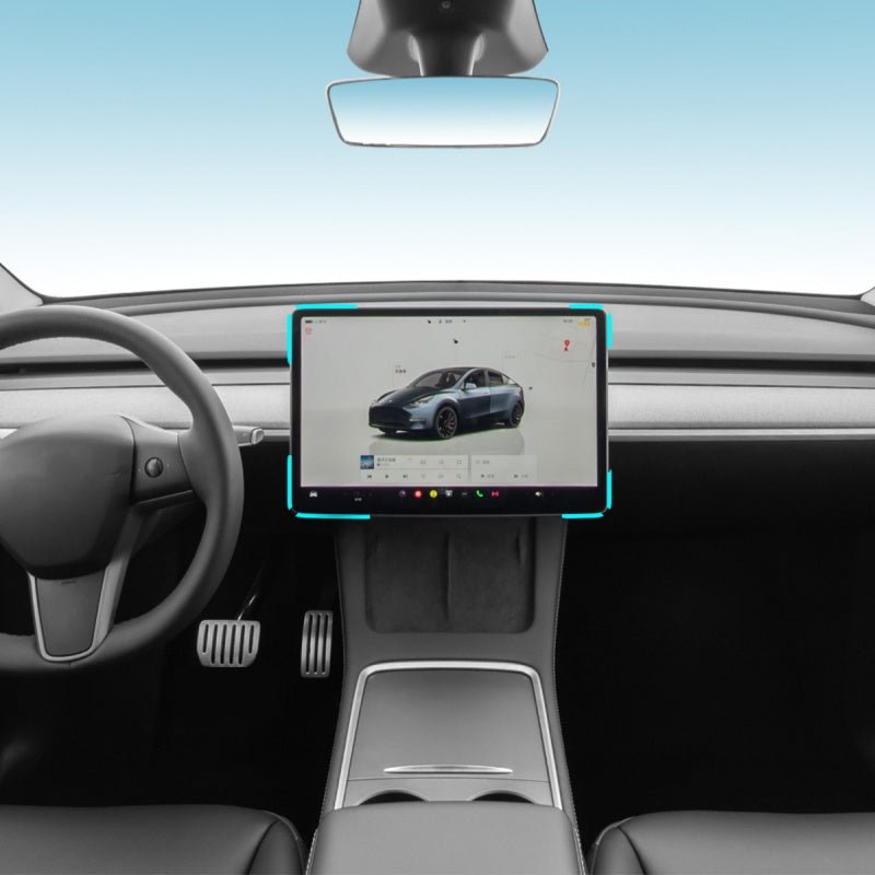 Screen Cutout Protective Decorative Cover for Tesla Model 3/Y