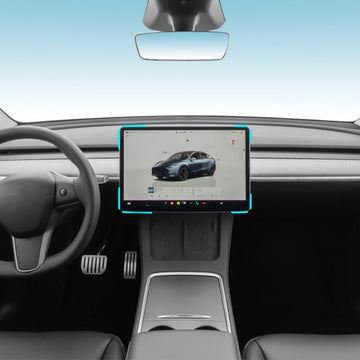 Screen Cutout Protective Decorative Cover for Tesla Model 3/Y