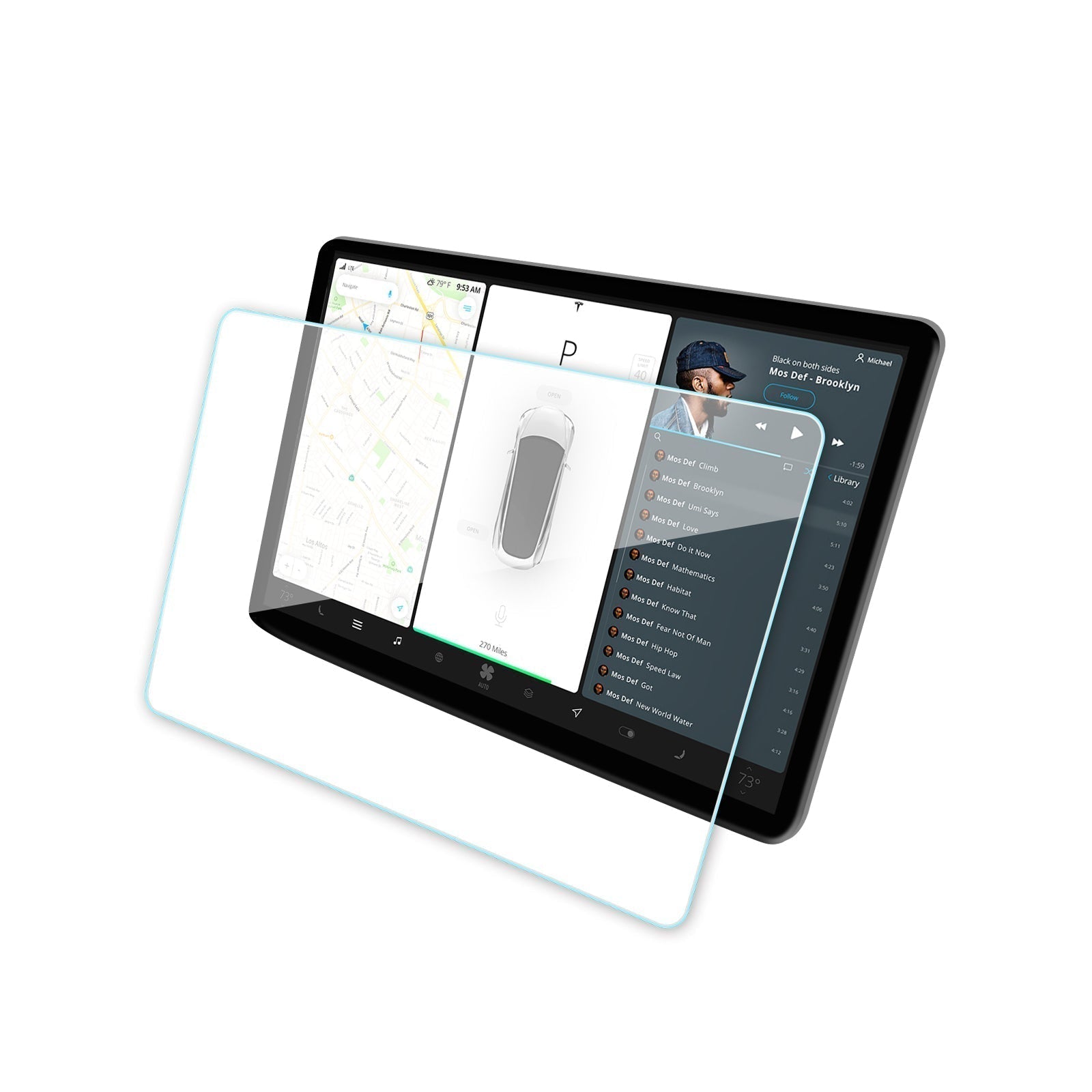 Screen Protector Anti Glare Anti Fingerprint Tempered Glass 2pcs