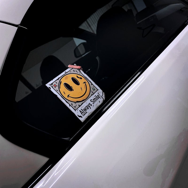 Smiley Face Reflective Car Stickers for Tesla – aptesl