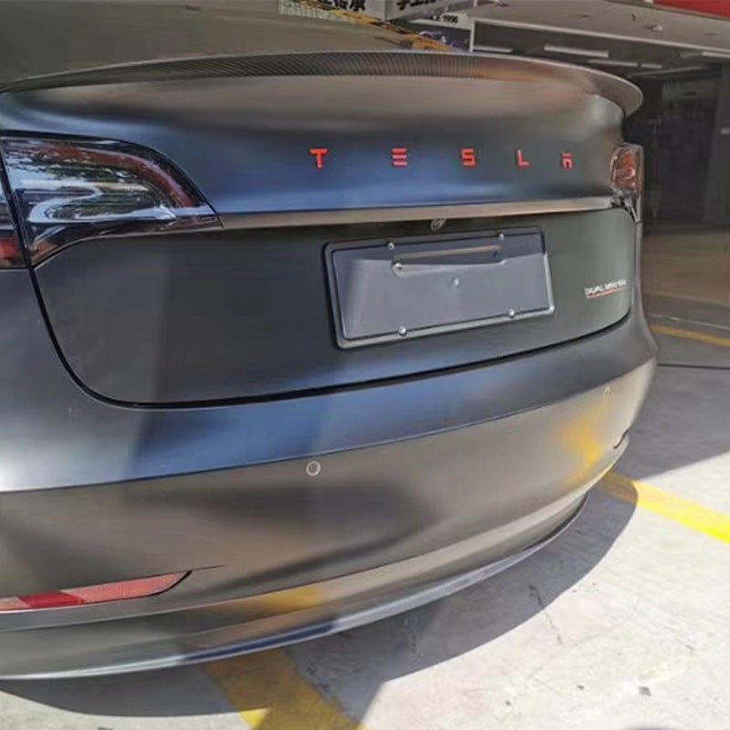 Tailgate Red Lettered Rear Logo Replacement For Tesla Model 3/Y