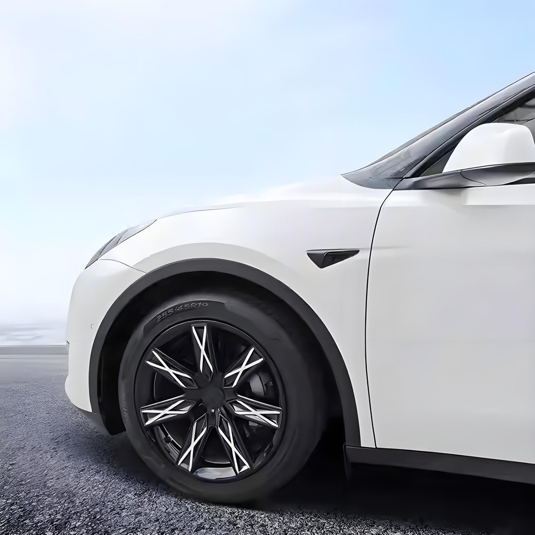 APTESL 19″ Double Star Wheel Cover for Tesla Model Y