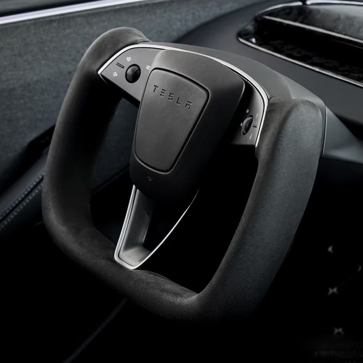 APTESL  Alcantara Yoke Steering Wheel for Model 3 Highland & Model Y Juniper