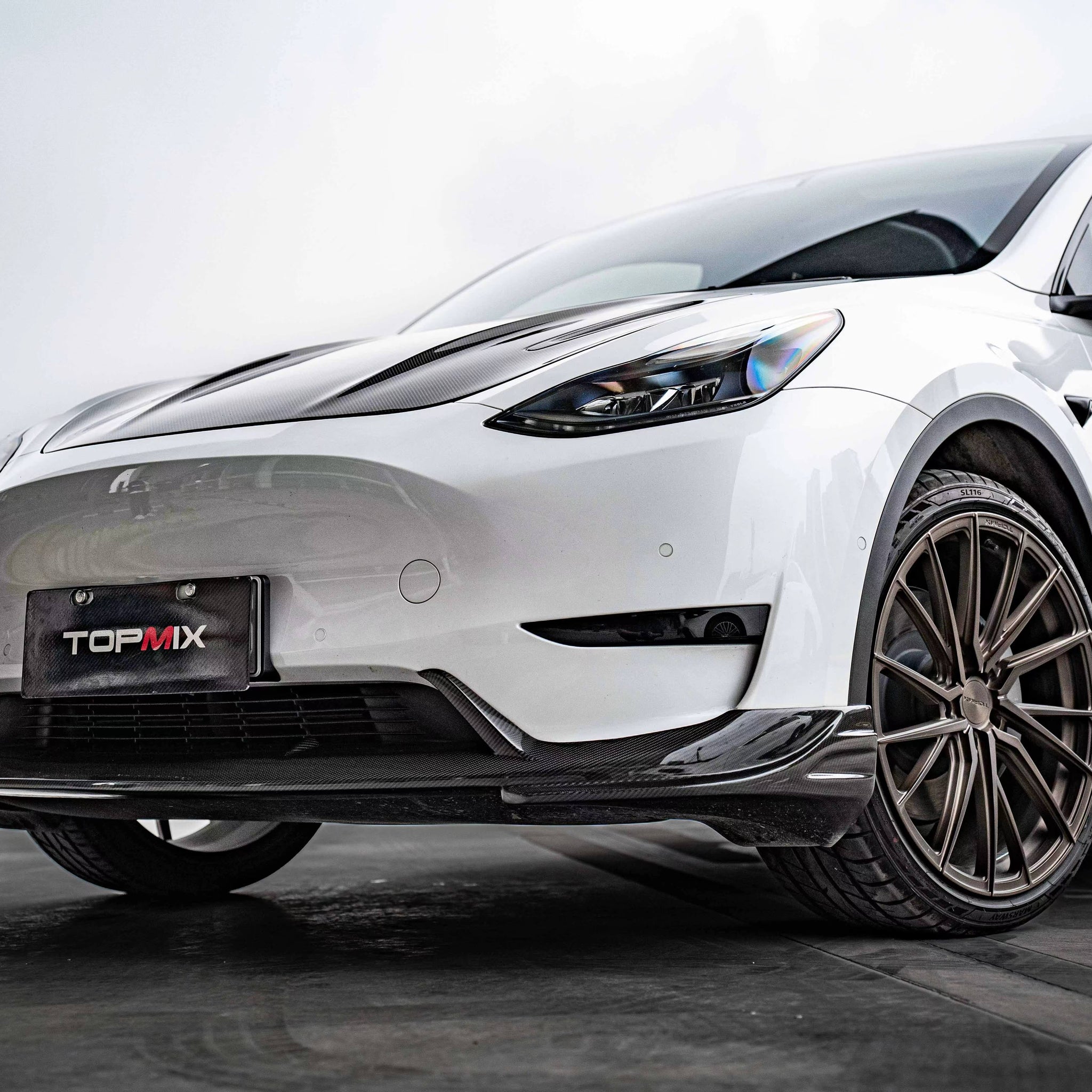 APTESL Carbon Fiber Front Lip Ver.2 for Tesla Model Y