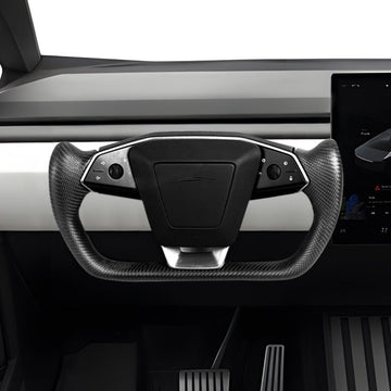 APTESL Cybertruck Carbon Fiber Yoke Steering Wheel