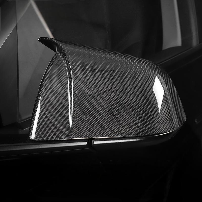 APTESL Mirror Caps for Model Y / 3 ( Sporty Style ) - Carbon Fiber Exterior Mods