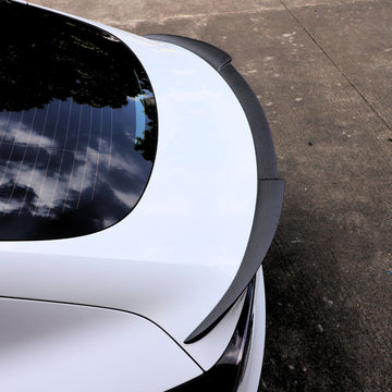 APTESL Model 3 Highland Rear Trunk Spoiler - Carbon Fiber Exterior Mods