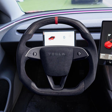 APTESL Model 3 Highland & Model Y Juniper Sport Carbon Fiber Steering Wheel
