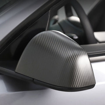 APTESL Side Mirror Cover for Tesla Model Y / 3 Highland ( OEM Style ) - Carbon Fiber Mirror Caps Exterior Mods