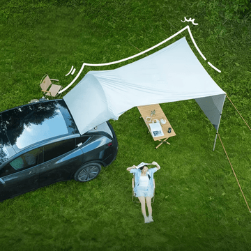 APTESL Tailgate Camping Tent for Tesla Model Y Juniper