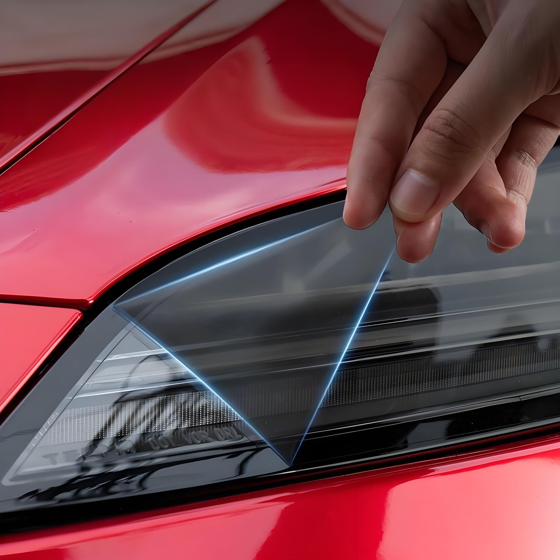 tpu headlight protection film for tesla model-y juniper
