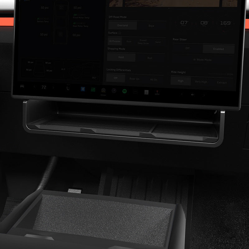 Under Screen Hidden Storage Box for Cybertruck